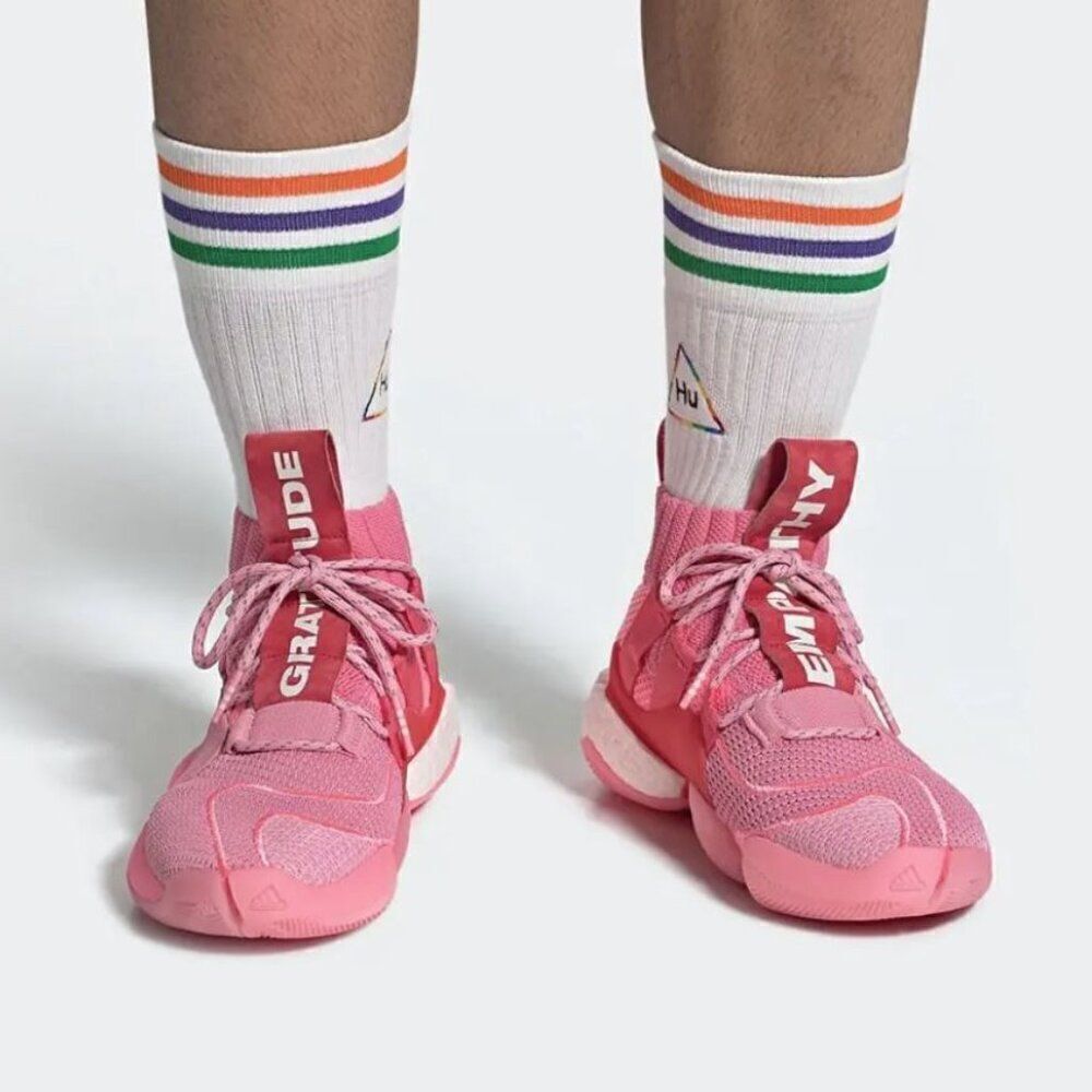 Pharrell Williams x adidas Originals Crazy BYW X Basketball Shoes in Pink EG7723
